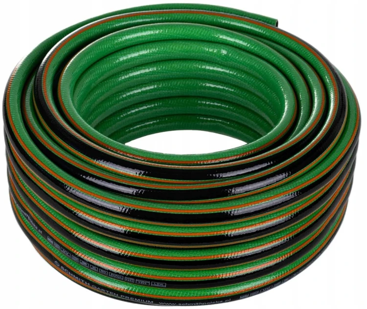 WĄŻ OGRODOWY 1/2" 50m 5 WARSTW NIESKRĘCAJĄCY DO 30 BAR PREMIUM SCHMITH