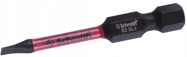 BIT UDAROWY SL5 50mm PŁASKI KOŃCÓWKA MAGNETYCZNA BITY ZESTAW 2szt SCHMITH