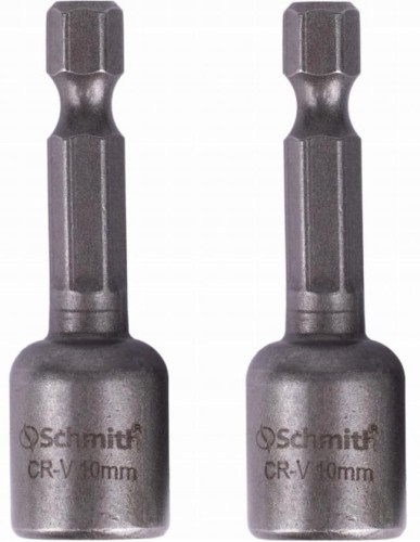 KLUCZYK MAGNETYCZNY DO WKRĘTAKÓW UCHWYT BIT 10mm NASADKA ZESTAW 2 SCHMITH