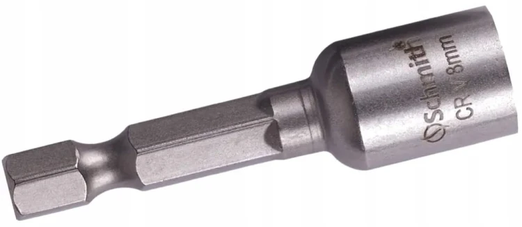 KLUCZYK MAGNETYCZNY DO WKRĘTAKÓW UCHWYT BIT 8mm NASADKA ZESTAW 2 SCHMITH
