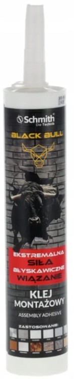 KLEJ MONTAŻOWY UNIWERSALNY BARDZO MOCNY SZYBKIE WIĄZANIE 290ml SCHMITH