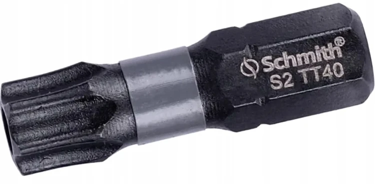 BIT UDAROWY TORX TT40 25mm KOŃCÓWKA MAGNETYCZNA BITY ZESTAW 5szt SCHMITH