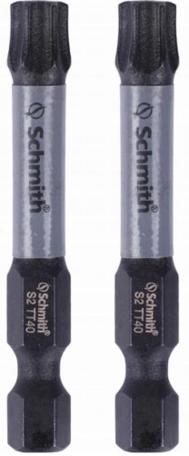 BIT UDAROWY TORX TT40 50mm KOŃCÓWKA MAGNETYCZNA BITY ZESTAW 2szt SCHMITH