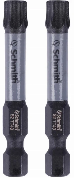 BIT UDAROWY TORX TT40 50mm KOŃCÓWKA MAGNETYCZNA BITY ZESTAW 2szt SCHMITH