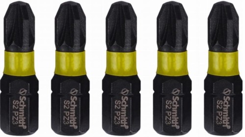 BIT UDAROWY PZ3 25mm KOŃCÓWKA MAGNETYCZNA POZIDRIV BITY ZESTAW 5szt SCHMITH