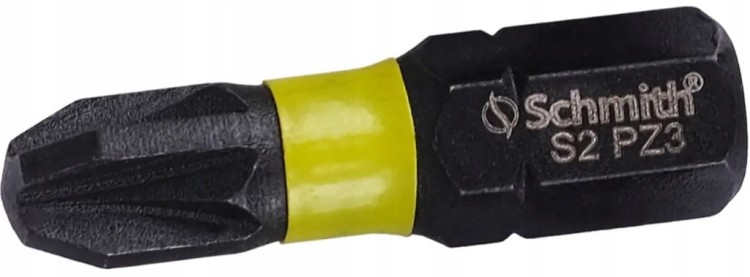BIT UDAROWY PZ3 25mm KOŃCÓWKA MAGNETYCZNA POZIDRIV BITY ZESTAW 5szt SCHMITH