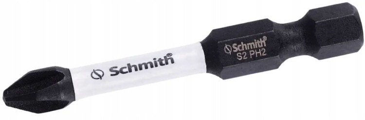 BIT UDAROWY PH2 50mm KRZYŻOWY KOŃCÓWKA MAGNETYCZNA BITY ZESTAW 2szt SCHMITH