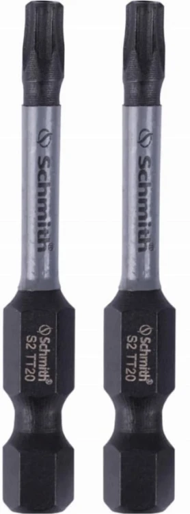 BIT UDAROWY TORX TT20 50mm KOŃCÓWKA MAGNETYCZNA BITY ZESTAW 2szt SCHMITH