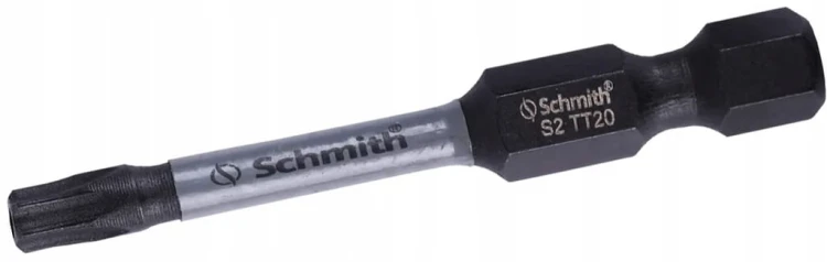 BIT UDAROWY TORX TT20 50mm KOŃCÓWKA MAGNETYCZNA BITY ZESTAW 2szt SCHMITH