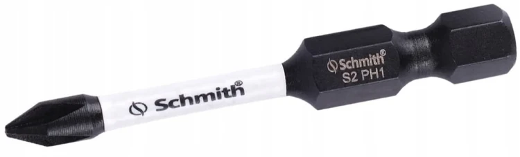 BIT UDAROWY PH1 50mm KRZYŻOWY KOŃCÓWKA MAGNETYCZNA BITY ZESTAW 2szt SCHMITH