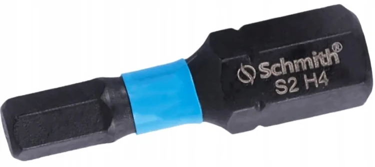 BIT UDAROWY HEX H4 25mm KOŃCÓWKA MAGNETYCZNA BITY ZESTAW 5szt SCHMITH