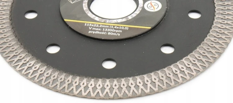 TARCZA DIAMENTOWA 115mm DO GRESU PŁYTEK GLAZURY SUPER SLIM SCHMITH