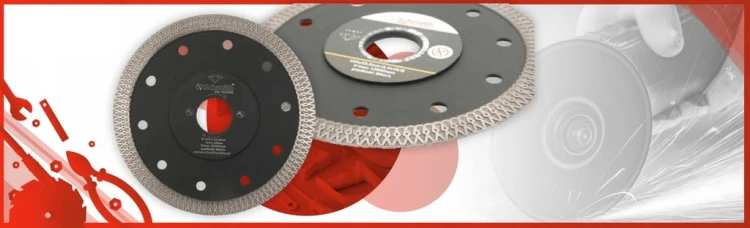 TARCZA DIAMENTOWA 125mm DO GRESU PŁYTEK GLAZURY SUPER SLIM SCHMITH