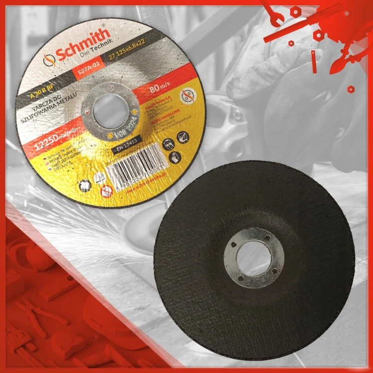 TARCZA DO SZLIFOWANIA METALU 125x6,8 SCHMITH