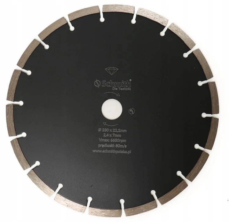 TARCZA DIAMENTOWA SEGMENTOWA 230mm SCHMITH