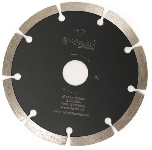TARCZA DIAMENTOWA SEGMENTOWA 125mm SCHMITH