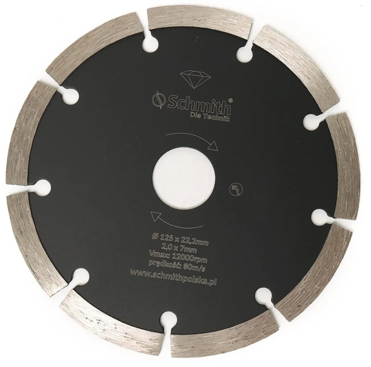 TARCZA DIAMENTOWA SEGMENTOWA 125mm SCHMITH