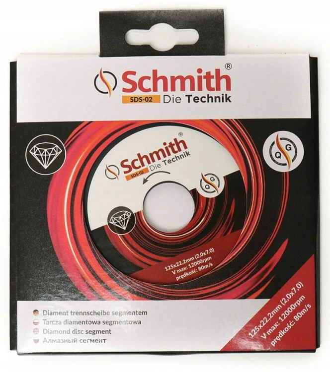 TARCZA DIAMENTOWA SEGMENTOWA 125mm SCHMITH