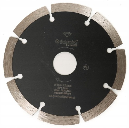 TARCZA DIAMENTOWA SEGMENTOWA 115mm SCHMITH