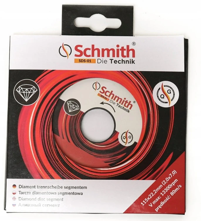 TARCZA DIAMENTOWA SEGMENTOWA 115mm SCHMITH