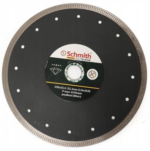 TARCZA DIAMENTOWA 250mm 25,4 GRESU PŁYTEK SCHMITH