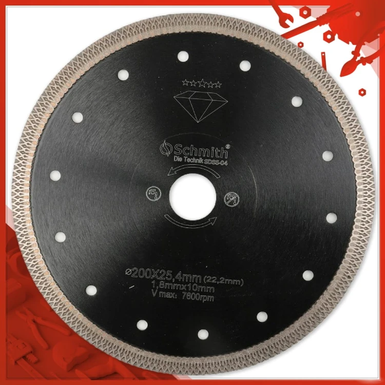 TARCZA DIAMENTOWA 200mm DO GRESU PŁYTEK - SCHMITH
