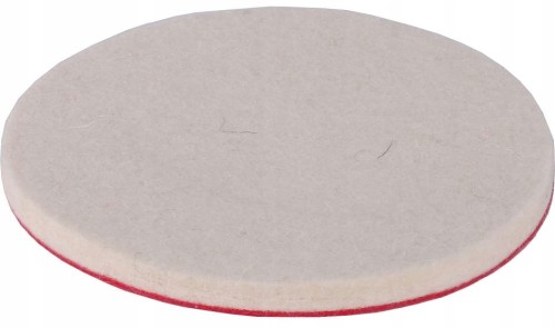 FILC POLERSKI NA RZEP 125x6mm DO POLEROWANIA NA DYSK TARCZA FILCOWA SCHMITH