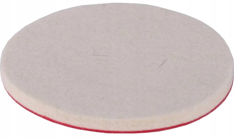FILC POLERSKI NA RZEP 125x6mm DO POLEROWANIA NA DYSK TARCZA FILCOWA SCHMITH