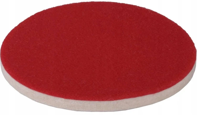 FILC POLERSKI NA RZEP 125x6mm DO POLEROWANIA NA DYSK TARCZA FILCOWA SCHMITH