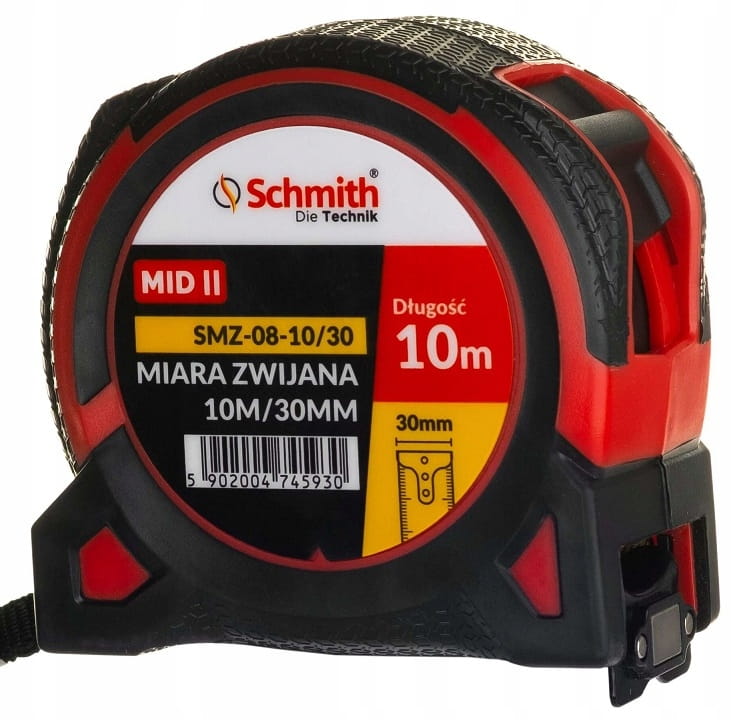 MIARA METRÓWKA ZWIJANA TAŚMA PREMIUM 10m 30mm SCHMITH