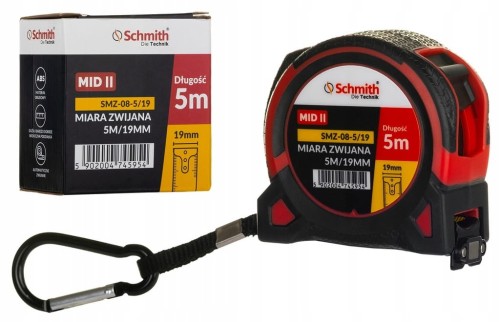 MIARA METRÓWKA ZWIJANA TAŚMA PREMIUM 5m 19mm SCHMITH