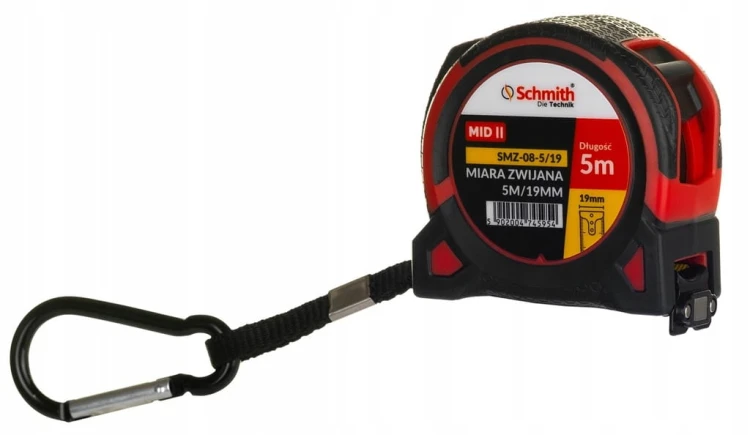 MIARA METRÓWKA ZWIJANA TAŚMA PREMIUM 5m 19mm SCHMITH