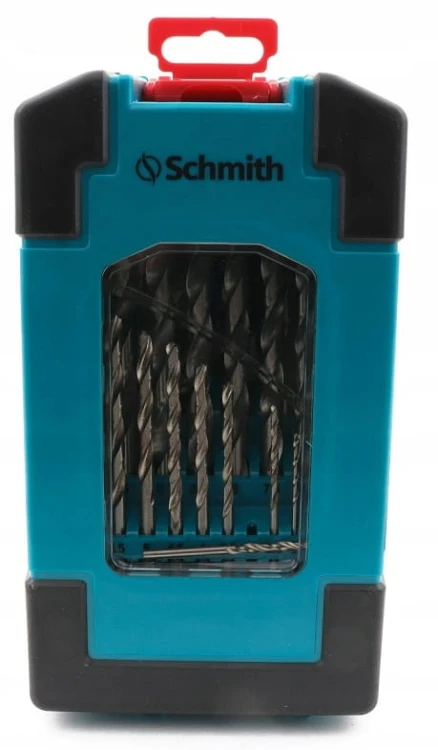 WIERTŁO DO METALU HSS STALI TWORZYW 25szt WIERTŁO 1-13mm ZESTAW SCHMITH