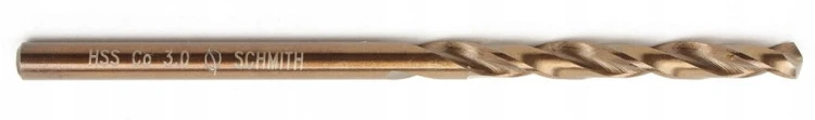 SCHMITH WIERTŁO DO METALU KOBALTOWE 3mm 2szt ZESTAW DO STALI ŻELIWA METALU