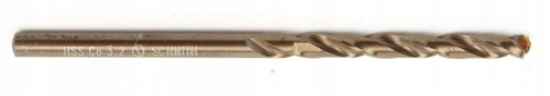 WIERTŁO DO METALU KOBALTOWE 3,2mm 2szt ZESTAW DO STALI ŻELIWA SCHMITH