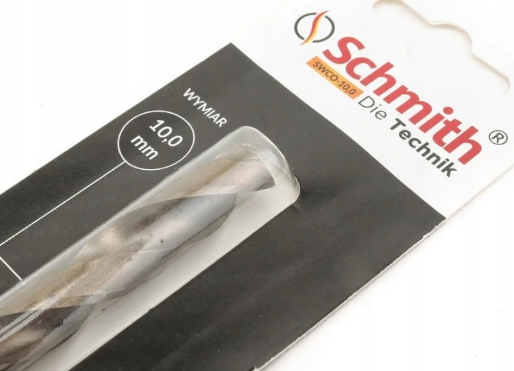 SCHMITH WIERTŁO DO METALU KOBALTOWE 10mm DO STALI ŻELIWA METALU