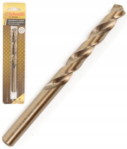 WIERTŁO DO METALU KOBALTOWE 11,5mm HSS-Co DO STALI ŻELIWA METALU SCHMITH