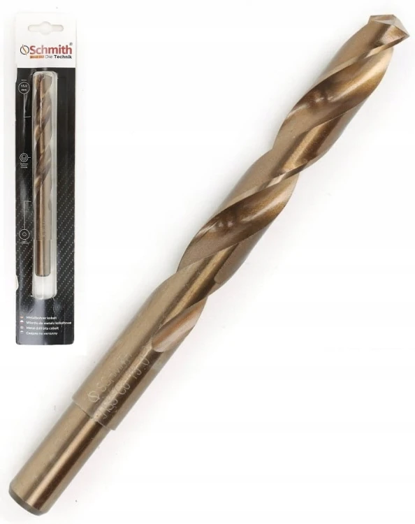 WIERTŁO DO METALU KOBALTOWE 15mm HSS-Co DO STALI ŻELIWA MOCNE SCHMITH
