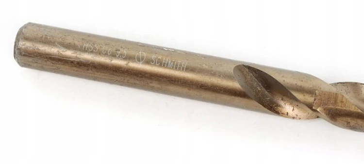 WIERTŁO DO METALU KOBALTOWE 9,5mm HSS-Co DO STALI ŻELIWA MOCNE SCHMITH