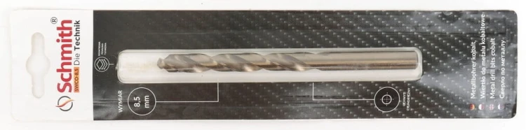 WIERTŁO DO METALU KOBALTOWE 8,5mm HSS-Co DO STALI ŻELIWA MOCNE SCHMITH