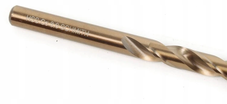 WIERTŁO DO METALU KOBALTOWE 8mm HSS-Co DO STALI ŻELIWA METALU MOCNE SCHMITH