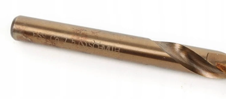 WIERTŁO DO METALU KOBALTOWE 7,5mm HSS-Co DO STALI ŻELIWA MOCNE SCHMITH