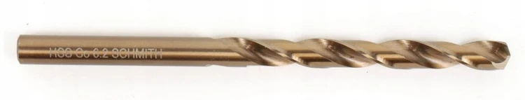 WIERTŁO DO METALU KOBALTOWE 6,2mm HSS-Co DO STALI ŻELIWA MOCNE SCHMITH