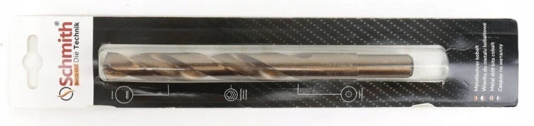 WIERTŁO DO METALU KOBALTOWE 13mm HSS-Co DO STALI ŻELIWA MOCNE SCHMITH