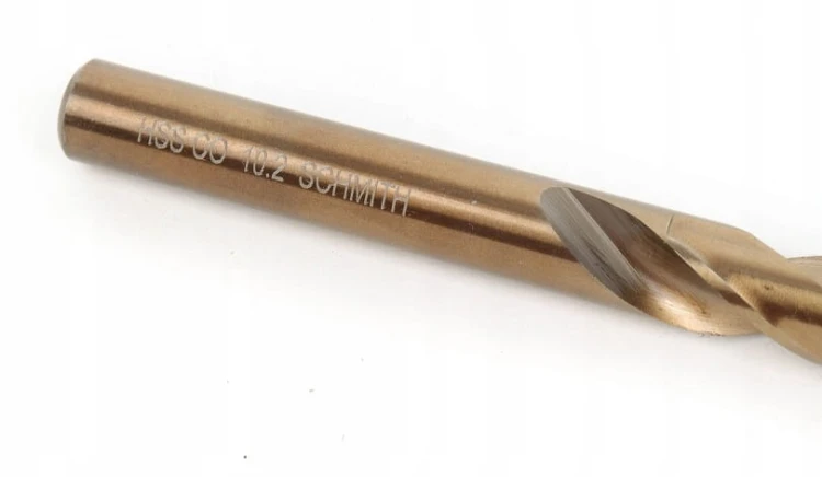 WIERTŁO DO METALU KOBALTOWE 10,2mm HSS-Co DO STALI ŻELIWA MOCNE SCHMITH