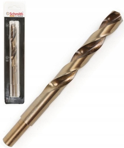 WIERTŁO DO METALU KOBALTOWE 16mm HSS-Co DO STALI ŻELIWA MOCNE SCHMITH
