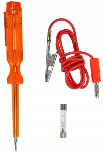 PRÓBNIK NAPIĘCIA TESTER PRĄDU SAMOCHODOWY 140mm PRZEWÓD 1M 6-12-24V SCHMITH