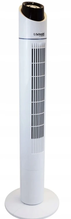 WENTYLATOR WIATRAK KOLUMNOWY Z PILOTEM 45W OSCYLACJA BIAŁY LED SCHMITH