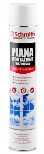 PIANKA MONTAŻOWA WĘŻYKOWA NISKOPRĘŻNA PIANA 650ml SCHMITH