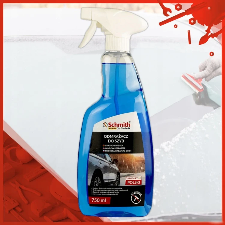 ODMRAŻACZ DO SZYB 750ml ZIMOWY PŁYN DO ODMRAŻANIA SKUTECZNY SCHMITH